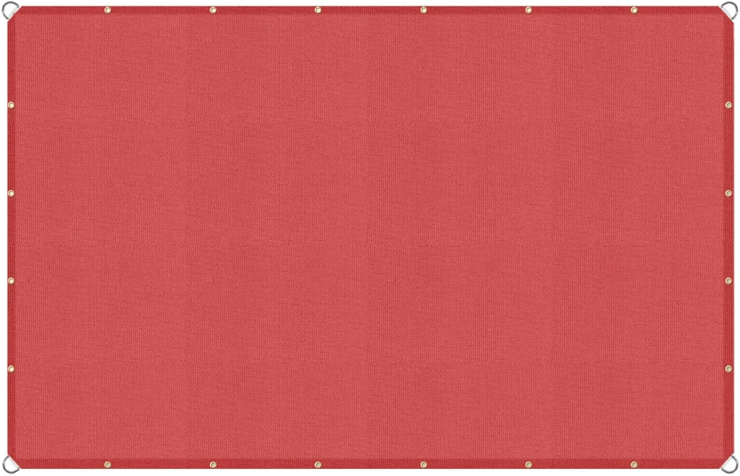 7'x9' Waterproof Sun Shade Sail Canopy Rectangle Sail Awning Tarp UV Shelter for Outdoor Patio Backyard - Custom Red Color
