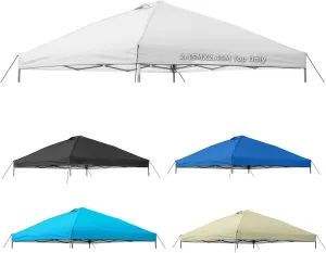 8x8 Canopy Replacement Top Cover,Waterproof Pop Up Canopy Replacement Cover with Air Vent Ropes for Outdoor Garden Patio Picnic Camping,Top Only(Top Only,245 * 245cm