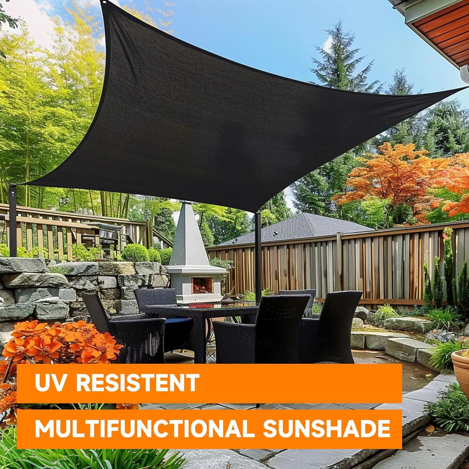 90% Shading Rate 10'x12' Black Shade Cloth,UV Resistant Durable Mesh Tarp with Grommets&Reinforced Edges, Shade Net Using for Plants Cover, Greenhouse, Dog Kennel, Patio, Chicken House