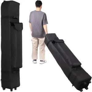 900D 10x10 Pop up Canopy Tent Roller Bag with Handle, Heavy Duty 10x10 Canopy Bag with Wheels, Universal Wheeled Canopy Tent Storage Bag Replacement, Waterproof and Wear-Resistant
