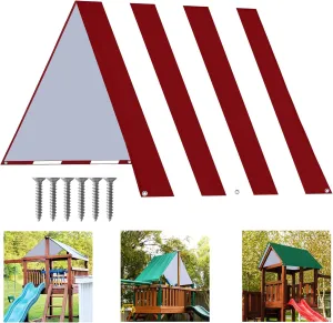 ABCCANOPY 43"X90" Swing Set Replacement Tarp for Playgrounds, Shade Screens (Burgundy/White)
