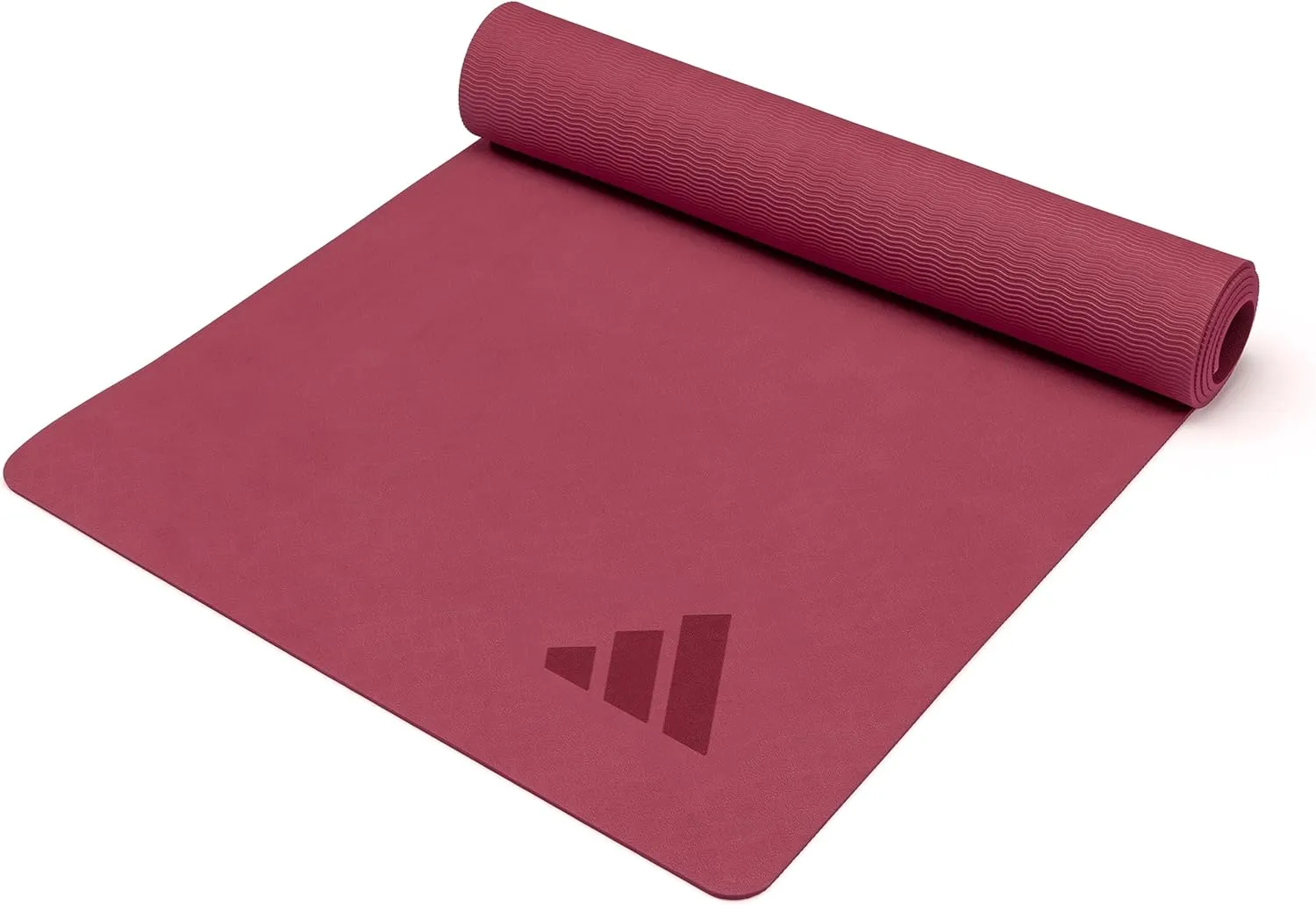 adidas Premium Yoga Mat, Firm-Density Workout Mat, 5 mm