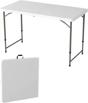 Adjustable Folding Utility Table with 2-Height Settings BM99633