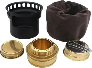 Alcohol Furnace Compact Cookware Sturdy Metal Alcohol Burner Portable for Backpacking Travel Outdoor Cooking Kitchen Gadget