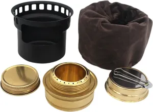 Alcohol Furnace Portable Cookware Metal Spirit Burner Alcohol Burner for Outdoor Backpacking Hiking Cooking Kitchen Equipment