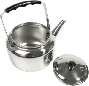 Alipis Kettle Stainless Steel Stovetop Pot for Outdoor Cooking Lightweight and Portable Design for Camping and Hiking for Boiling Water and Making Tea