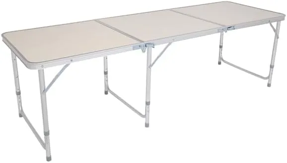 Aluminum Camping Folding Table (6ft Silver)