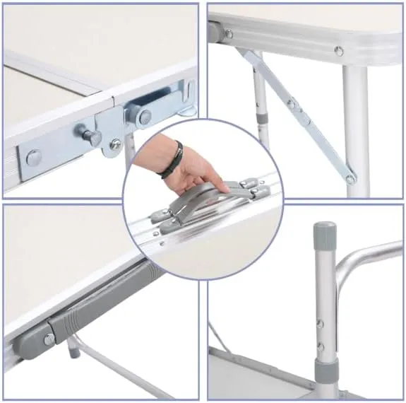 Aluminum Camping Folding Table (6ft Silver)