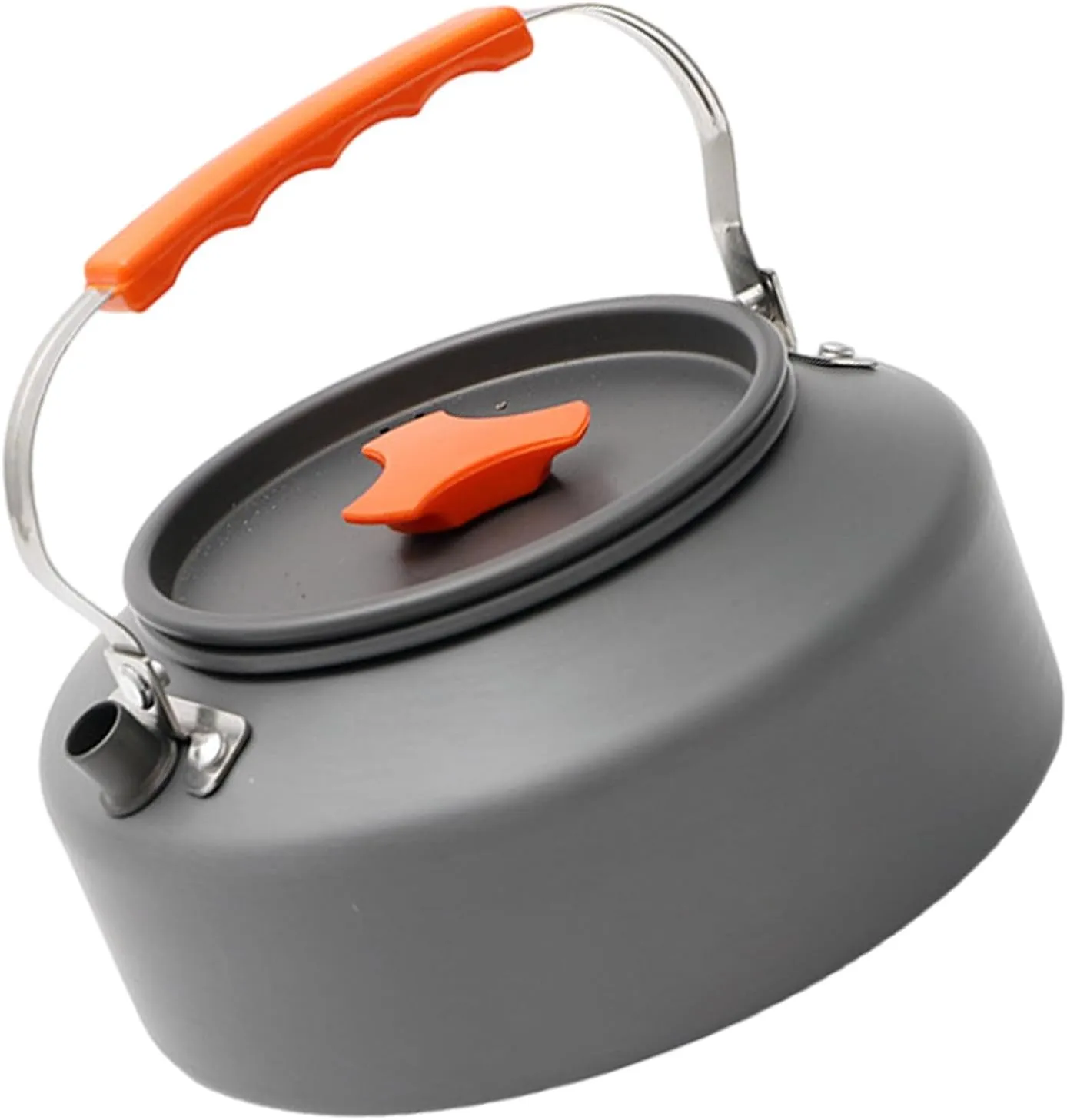 Aluminum Outdoor Hiking Kettle Pots Cookware Camping Kettle Stovetop Whistling Teapot Camp Teas Coffee Pots Enduring