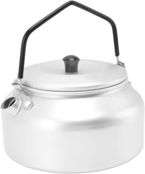 AMONIDA Camping Kettle, Even Heat Portable Camp Coffee Pot Lightweight Silicone Cover Handle Heat Insulated Scratch for Outdoor