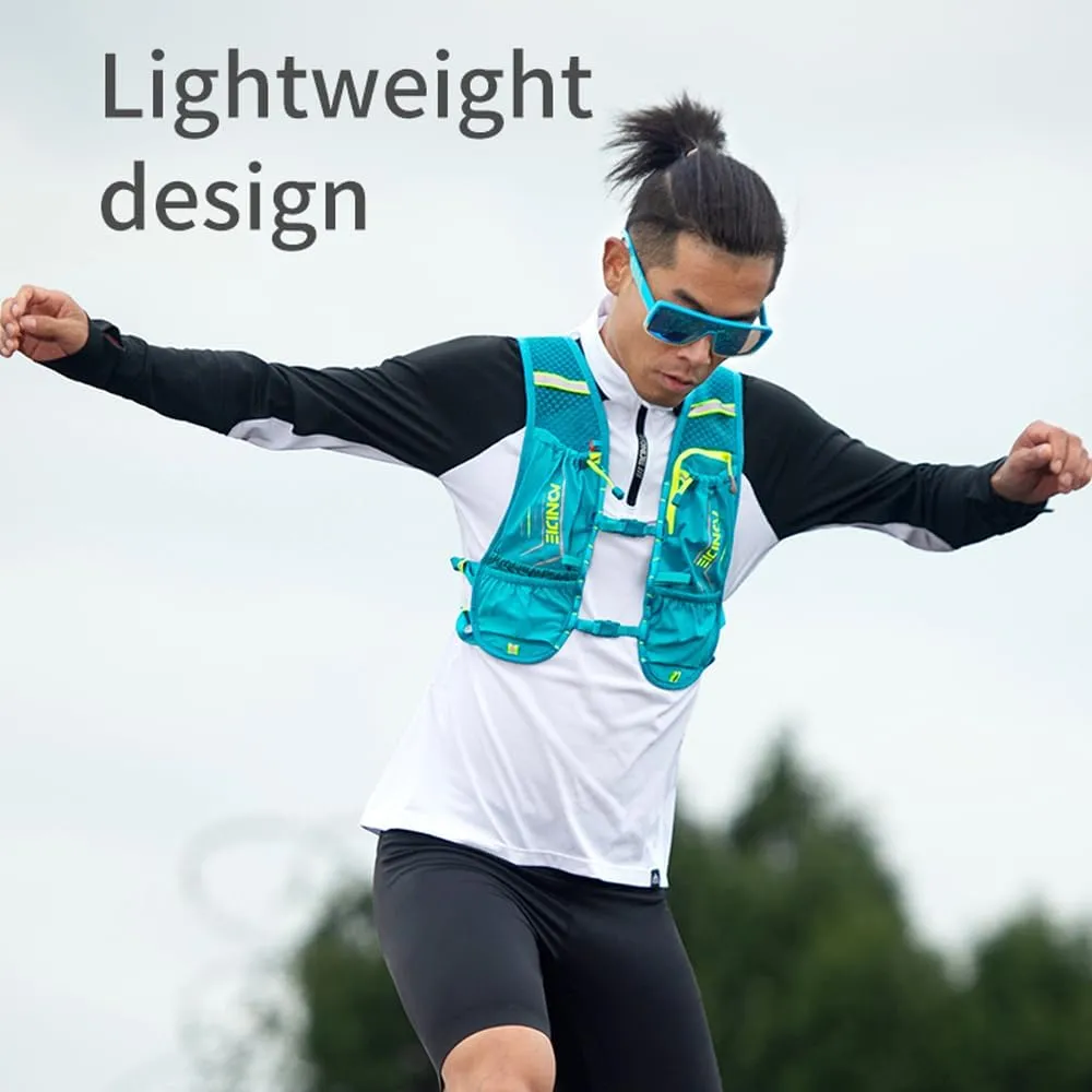 AONIJIE Running Hydration Vest 5L Running Vest for Women Men with Hydration Backpack Fits 6.8" Phones for Hiking Marathon Race