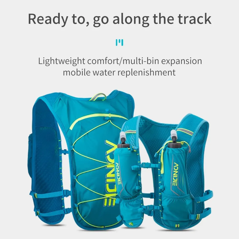AONIJIE Running Hydration Vest 5L Running Vest for Women Men with Hydration Backpack Fits 6.8" Phones for Hiking Marathon Race