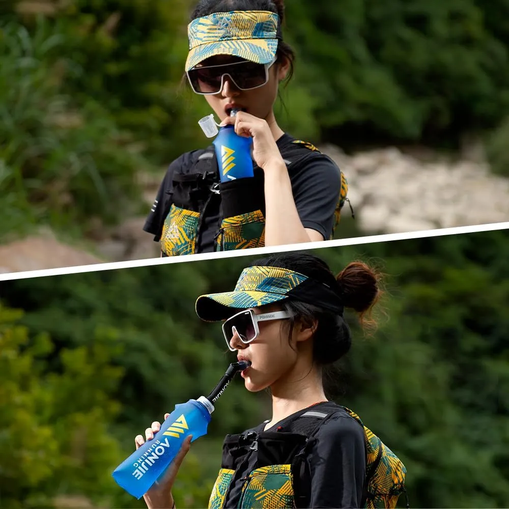 AONIJIE Soft Flask Collapsible Foldable TPU Water Bottles BPA Free Running Flask 250ml / 500ml for Outdoor Sports Hydration Running Hiking Cycling Climbing (Soft Flask,250ml)