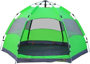 Automatic Opening Double Layer Tent Easy Setup and Lightweight Tent Portable Folding Outdoor Tent Perfect for Camping Hiking Backpacking & Mountaineering (Color : B, Size : 8 People or More)