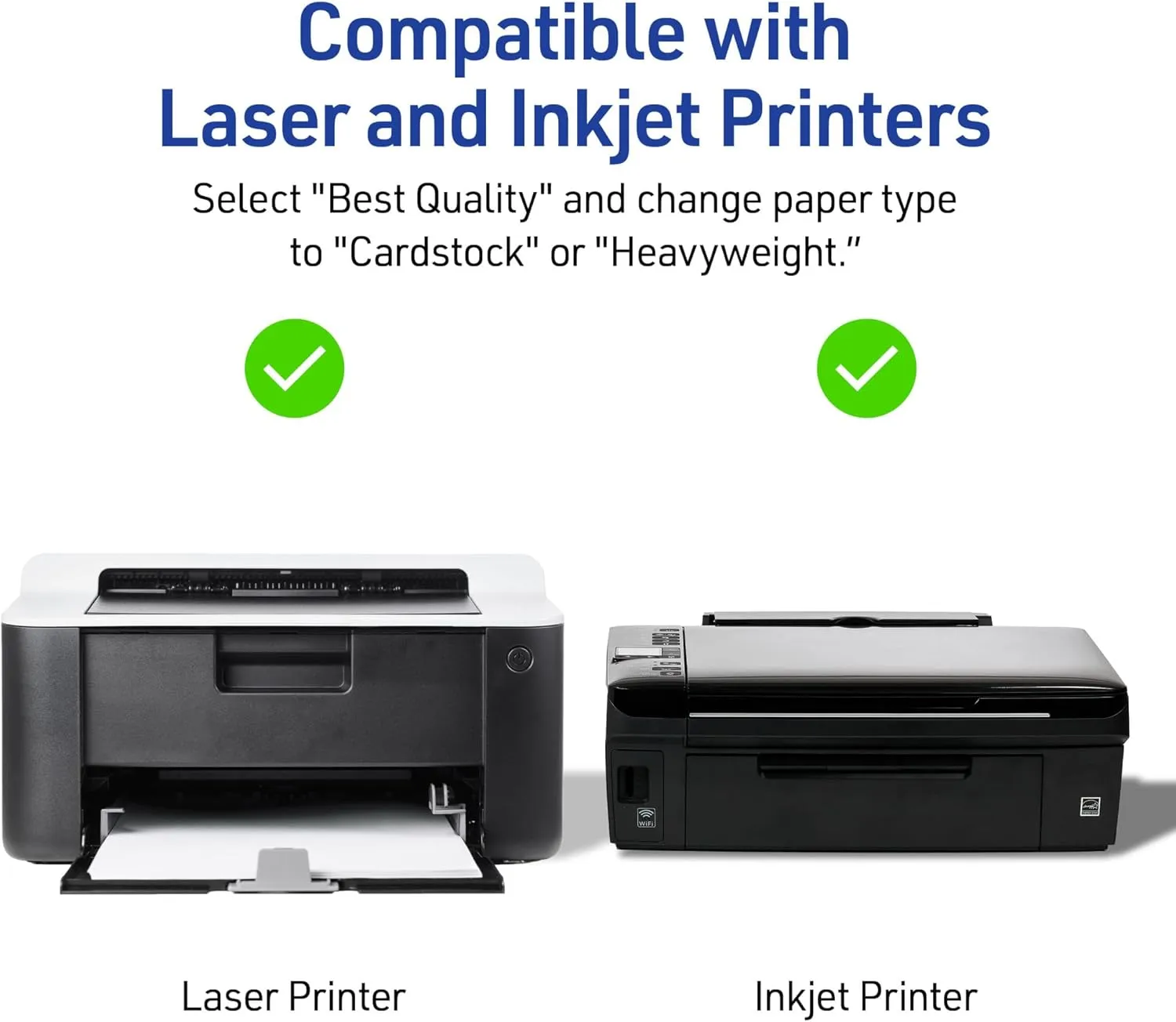 Avery Printable Tent Cards with Sure Feed Technology, 2" x 3.5", White, 160 Blank Place Cards for Laser or Inkjet Printers (5302)