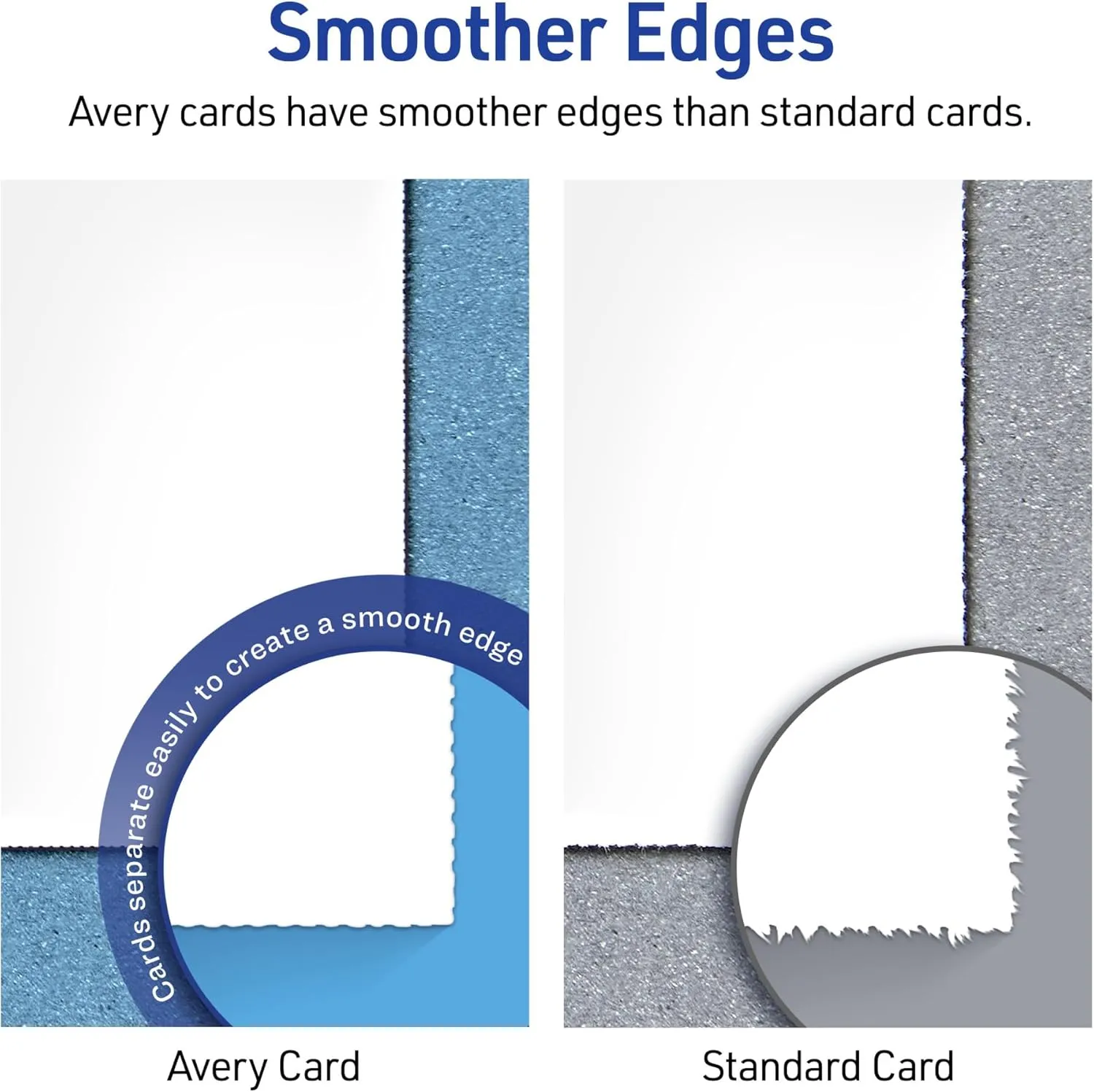 Avery Printable Tent Cards with Sure Feed Technology, 2" x 3.5", White, 160 Blank Place Cards for Laser or Inkjet Printers (5302)