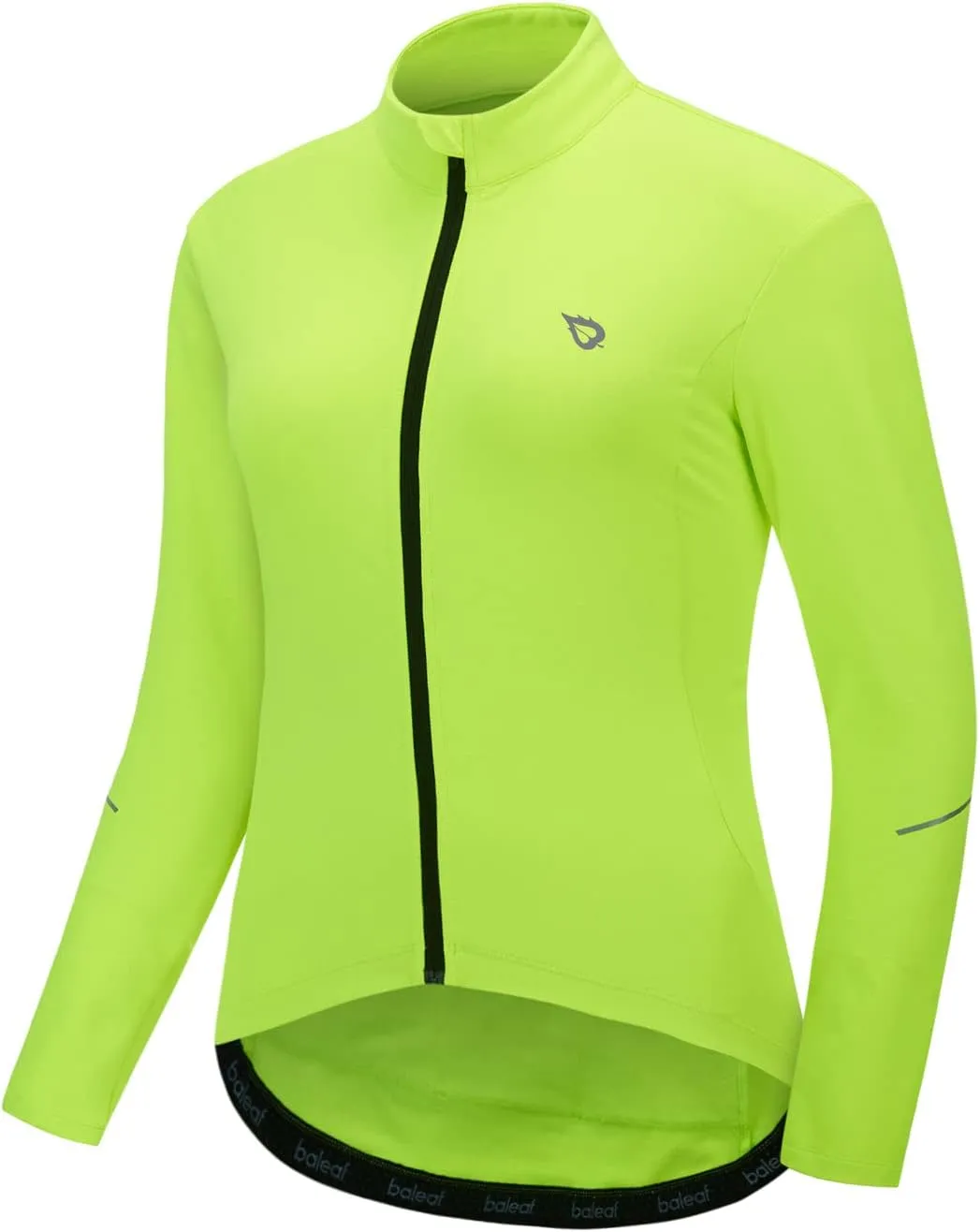 baleaf Women's Thermal Cycling Jersey Long Sleeve Winter 4 Pockets Bike Fleece Jackets Windproof Reflevtive Cold Weather