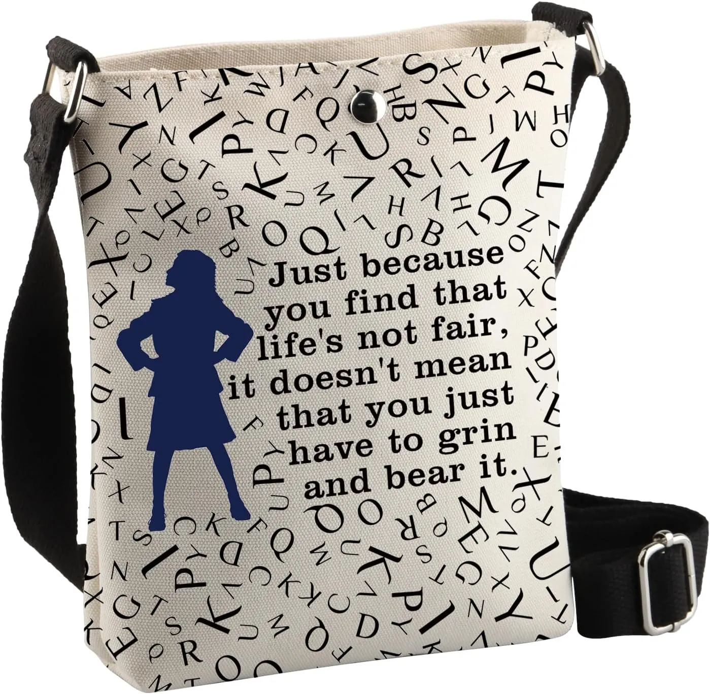 BDPWSS Musical Theater Inspired Gifts Drama Lover Gift Musical Quote Merchandise Theatre Drama Fans Crossbody Bag For Family