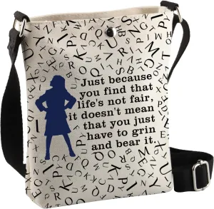 BDPWSS Musical Theater Inspired Gifts Drama Lover Gift Musical Quote Merchandise Theatre Drama Fans Crossbody Bag For Family