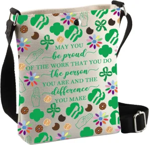BDPWSS Scout Troop Leader Gifts Scouts Leader Appreciation Gift May You Be Proud Of The Work You Do Scout Mom Crossbody Bag