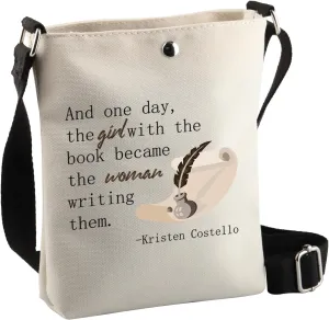 BDPWSS Writer Gifts For Women Creative Writing Gifts Future Author Novelist Gift Literary Gift Funny Writer Crossbody Bag