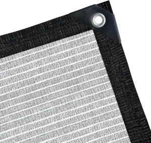 BeGrit Aluminet Shade Cloth 75%-80% Aluminum Shade Cloth Sun Reflective Tarp for Garden, Patio, Greenhouse, Pergola, Car, Kennel Shade 6.6x10ft