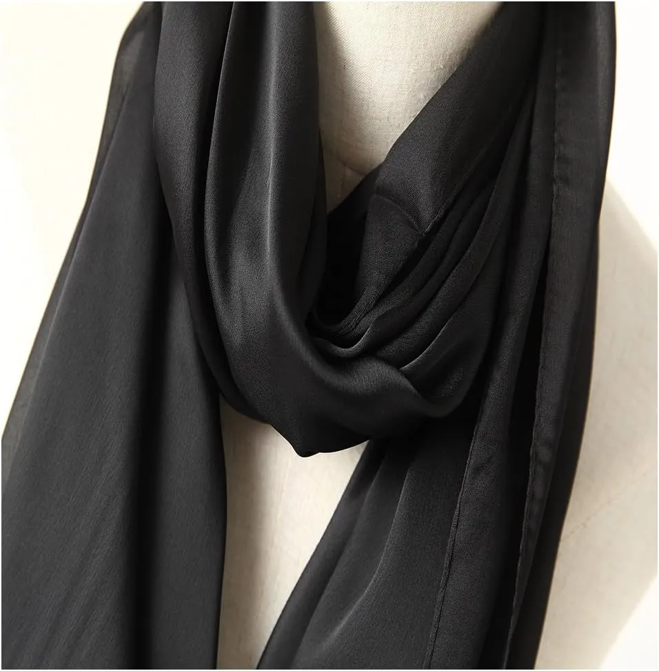Bellonesc Silk Scarf 100% silk Long Lightweight Sunscreen Shawls for Women