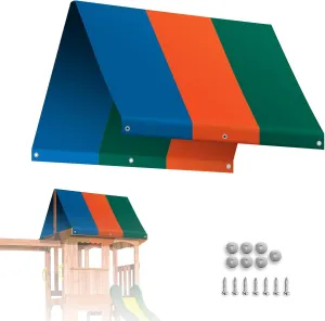 BenefitUSA Replacement Canopy Cover for Backyard Wood Playset Swing Set (52" X 94")