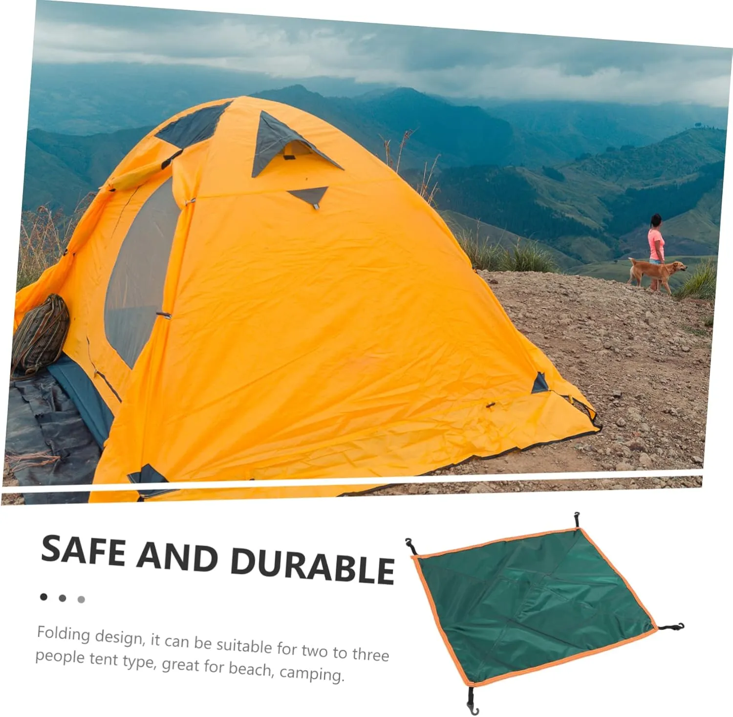 BESPORTBLE Pcs Wear-Resistant Rain Professional Tent Cover Small Tent Portable Camping Tarp Outdoor Supply