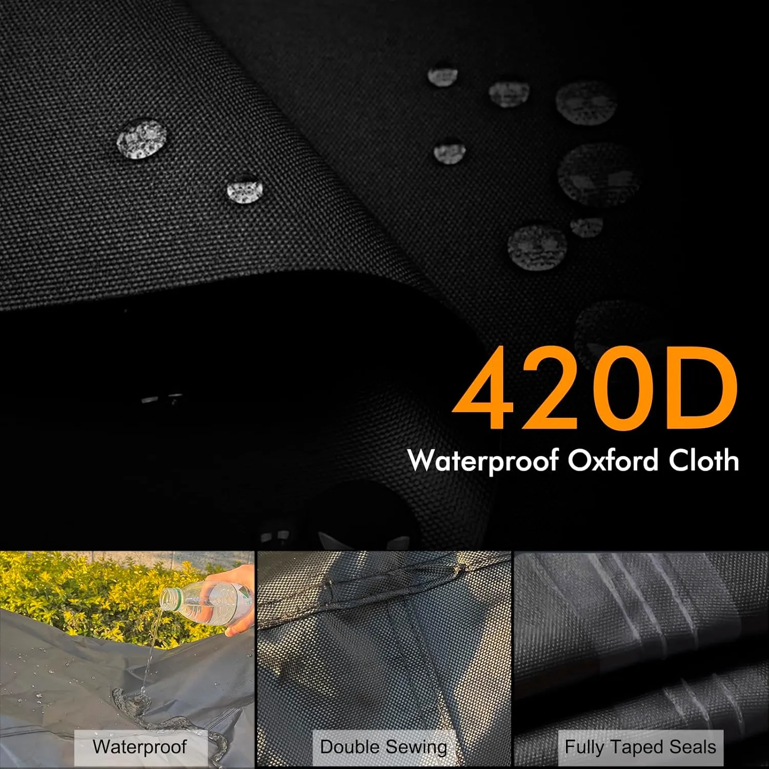 Bike Cover, DYDAPEN Bicycle Covers Outdoor Storage Waterproof Protect from Rain Dust UV, 420D Heavy Duty Bike Coves for Ebike Electric Bike Mountain Road Bike (XL for 1 Bike)