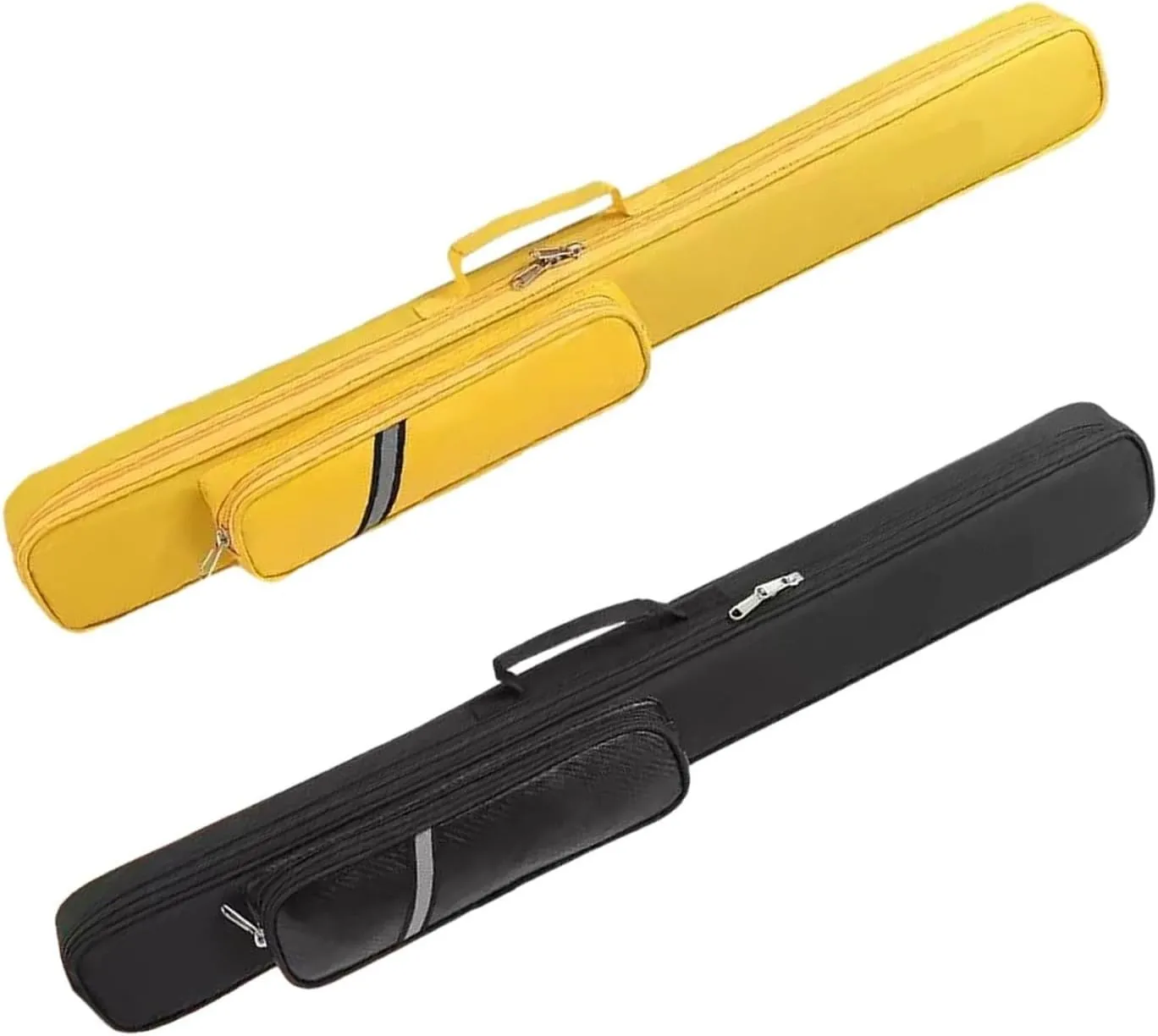 Billiards Stick Bag Billiard Cue Stick Case Adjustable Shoulder Strap Lightweight with Zipper Travel Snooker 1/2 Snooker Billiard Stick Rod Fashionable(Black)