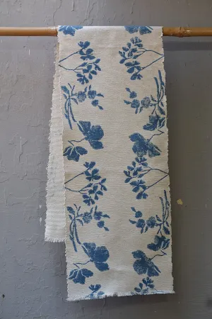 Block Printed Table Runner - Fiji Blue