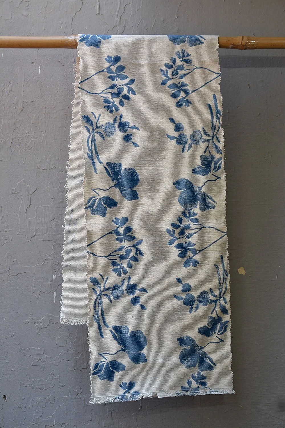 Block Printed Table Runner - Fiji Blue