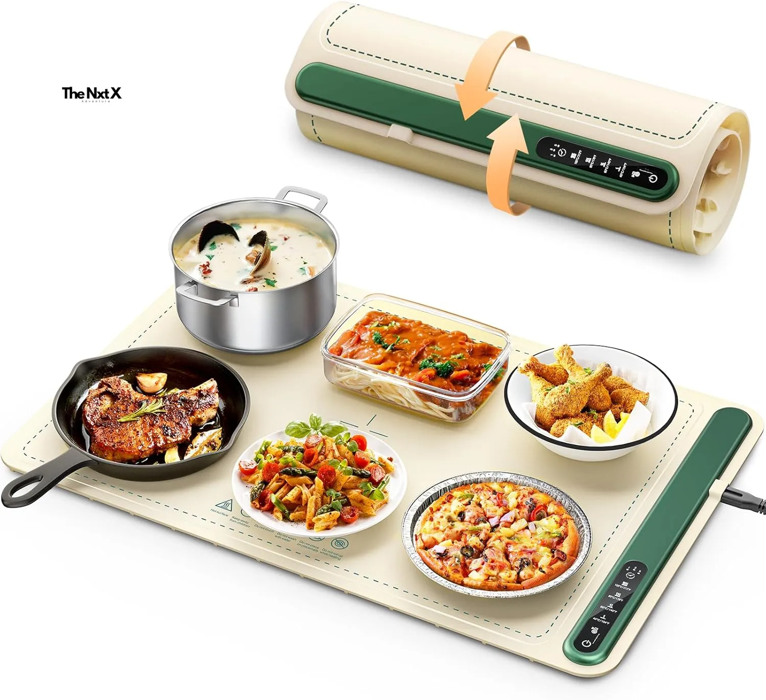Bluetooth-enabled Warming Food Smart Electric Tray Cloud-based HeatMate™ –