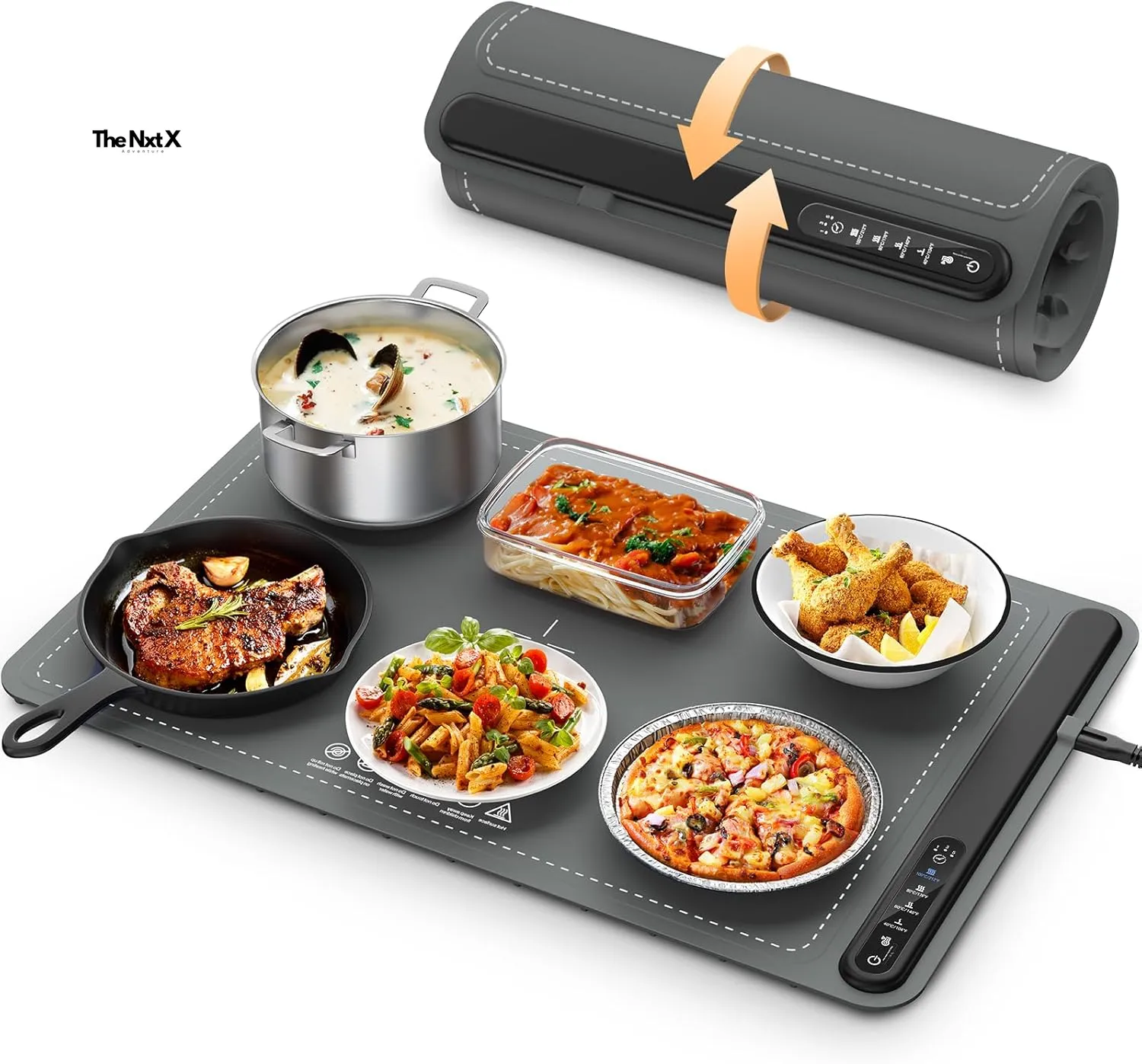 Bluetooth-enabled Warming Food Smart Electric Tray Cloud-based HeatMate™ –