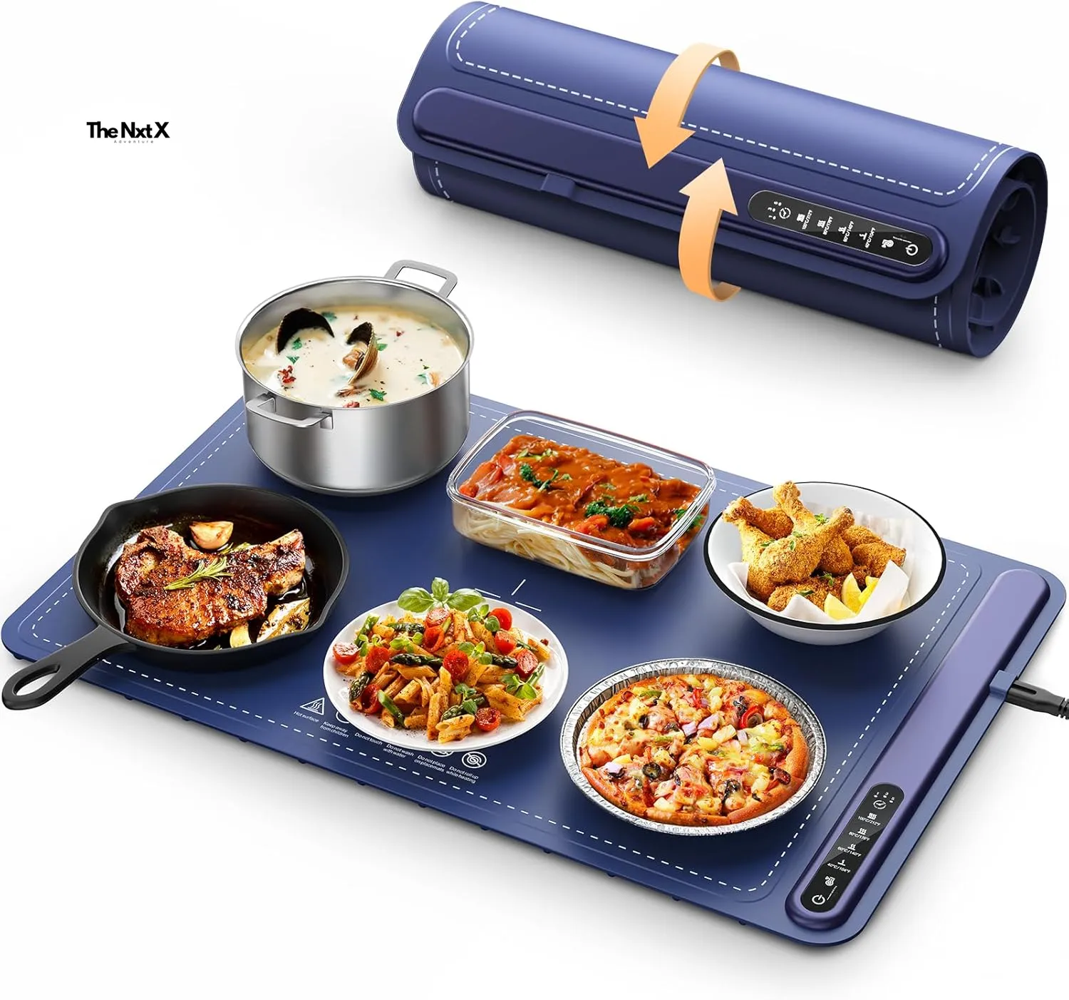 Bluetooth-enabled Warming Food Smart Electric Tray Cloud-based HeatMate™ –