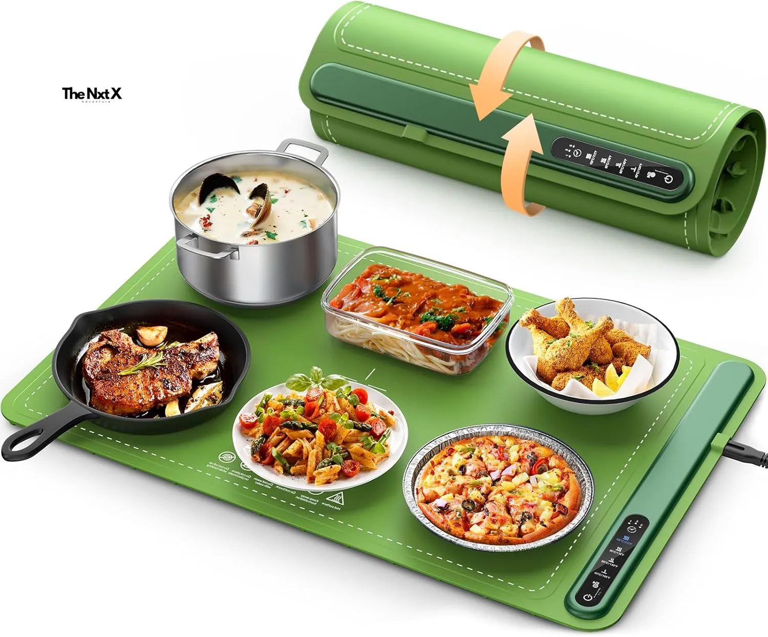 Bluetooth-enabled Warming Food Smart Electric Tray Cloud-based HeatMate™ –