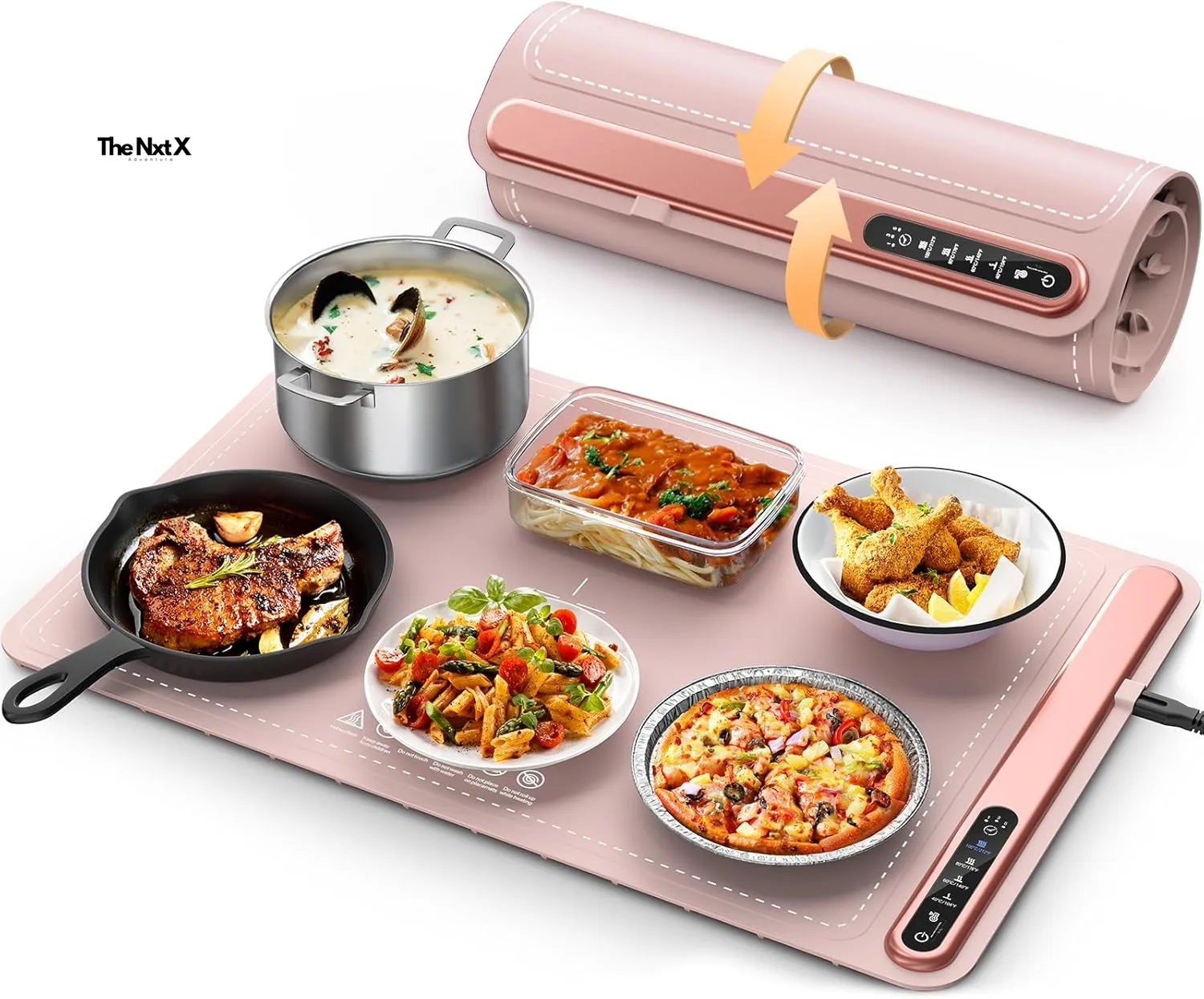 Bluetooth-enabled Warming Food Smart Electric Tray Cloud-based HeatMate™ –