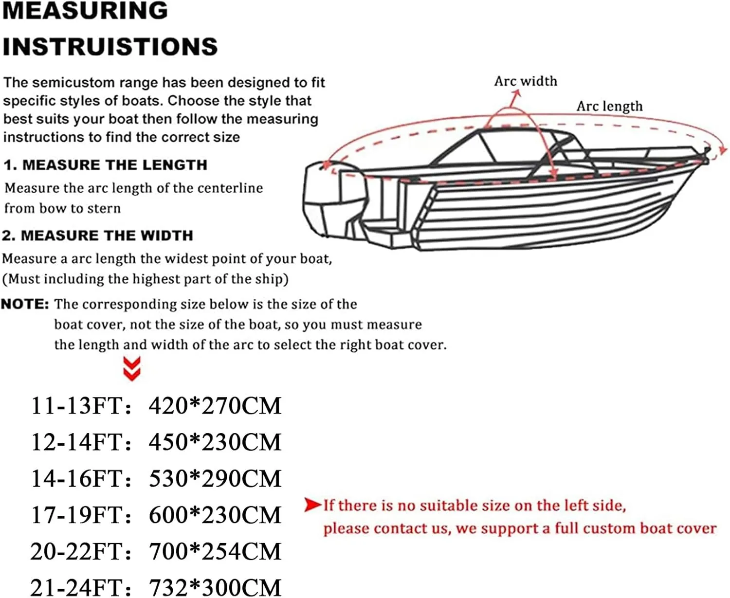 Boat Covers Waterproof Trailerable Boat Cover,Heavy Duty UV Resistant 420D Oxford Fabric Tarp Cover Compatible for Bass Boat Tri-Hull V-Hull Fishing Runabout Boat(Black,14-16FT)