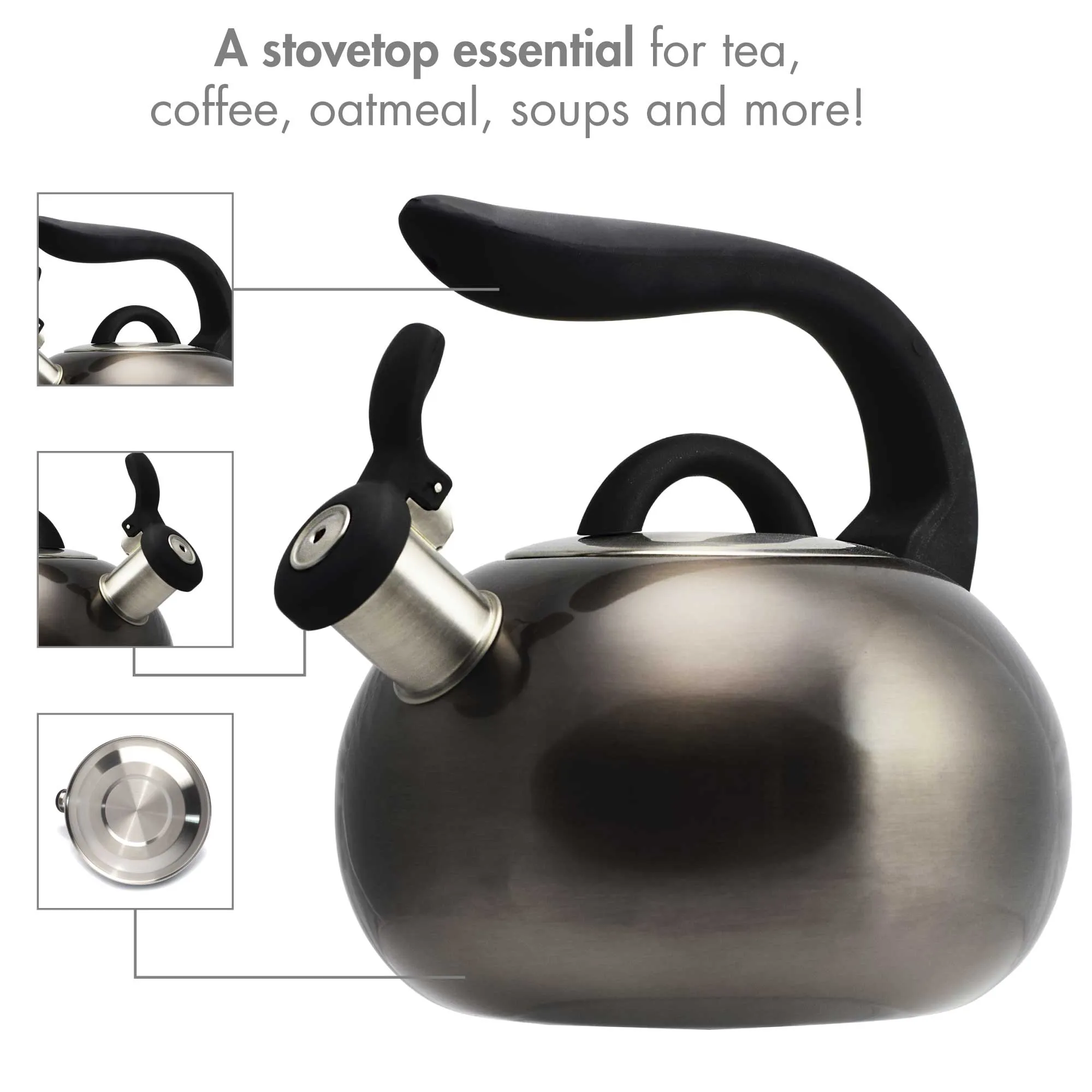 Boulder Stovetop Tea Kettle, 2.5 qt - Primula