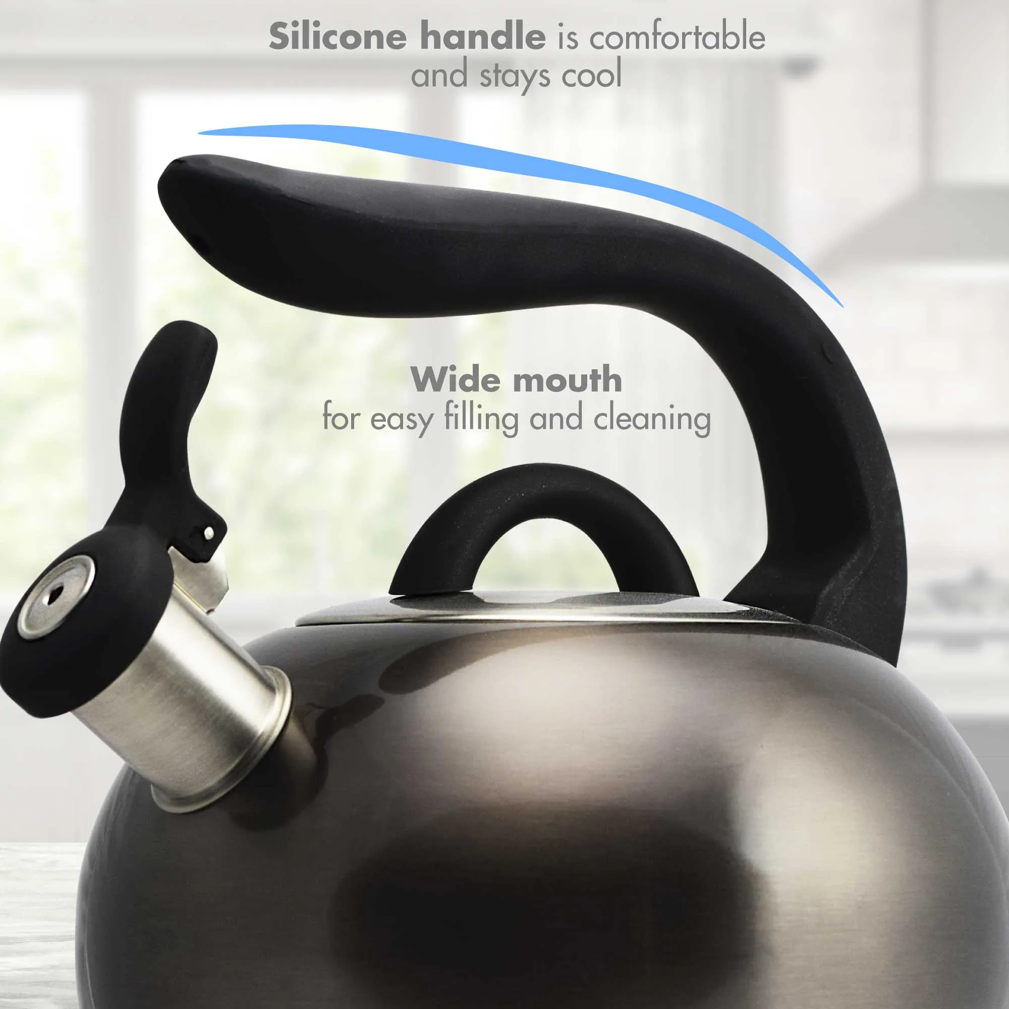 Boulder Stovetop Tea Kettle, 2.5 qt - Primula