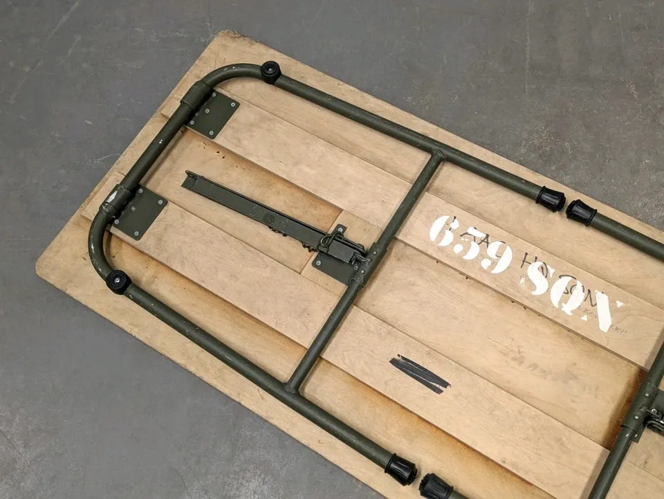 British Army Lightweight Wooden Folding Field Table