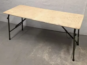 British Army Lightweight Wooden Folding Field Table