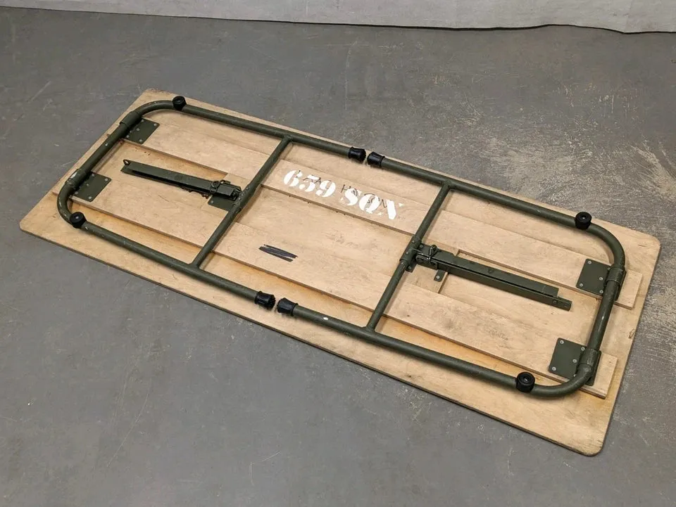 British Army Lightweight Wooden Folding Field Table