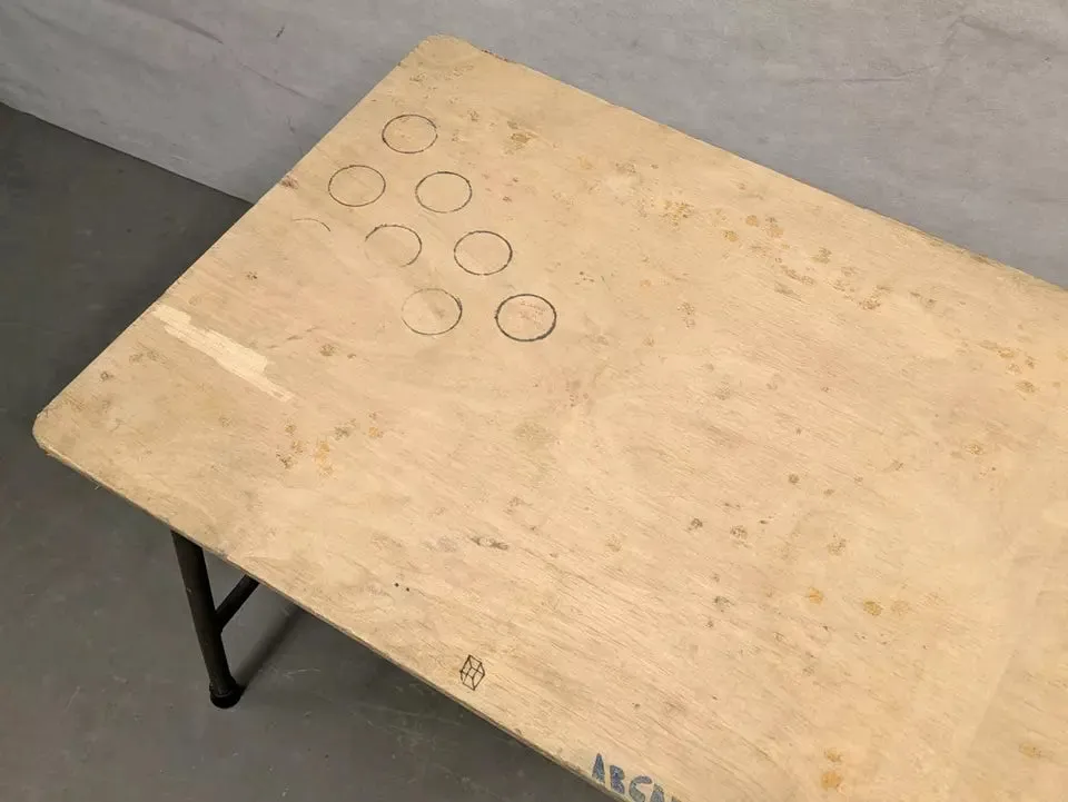 British Army Lightweight Wooden Folding Field Table