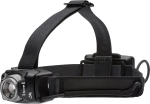 Browning Kings Peak SF Headlamp, Black, Battery Powered, Adjustable, 3 Brightness Settings, Electronic Lock-Out, Last Light Memory