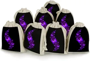 Butterfly Purple Black Lightweight And Compact Small Bundle Pocket