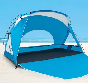 Calen Beach Tent,Beach Canopy Shade Tent with UPF50 UV Protection for 3/4-4/5-6/8 Person, Waterproof Portable Easy Setup Beach Sun Shelter Tent for Outdoor Adventures,Camping,Picnics with Carrying Bag