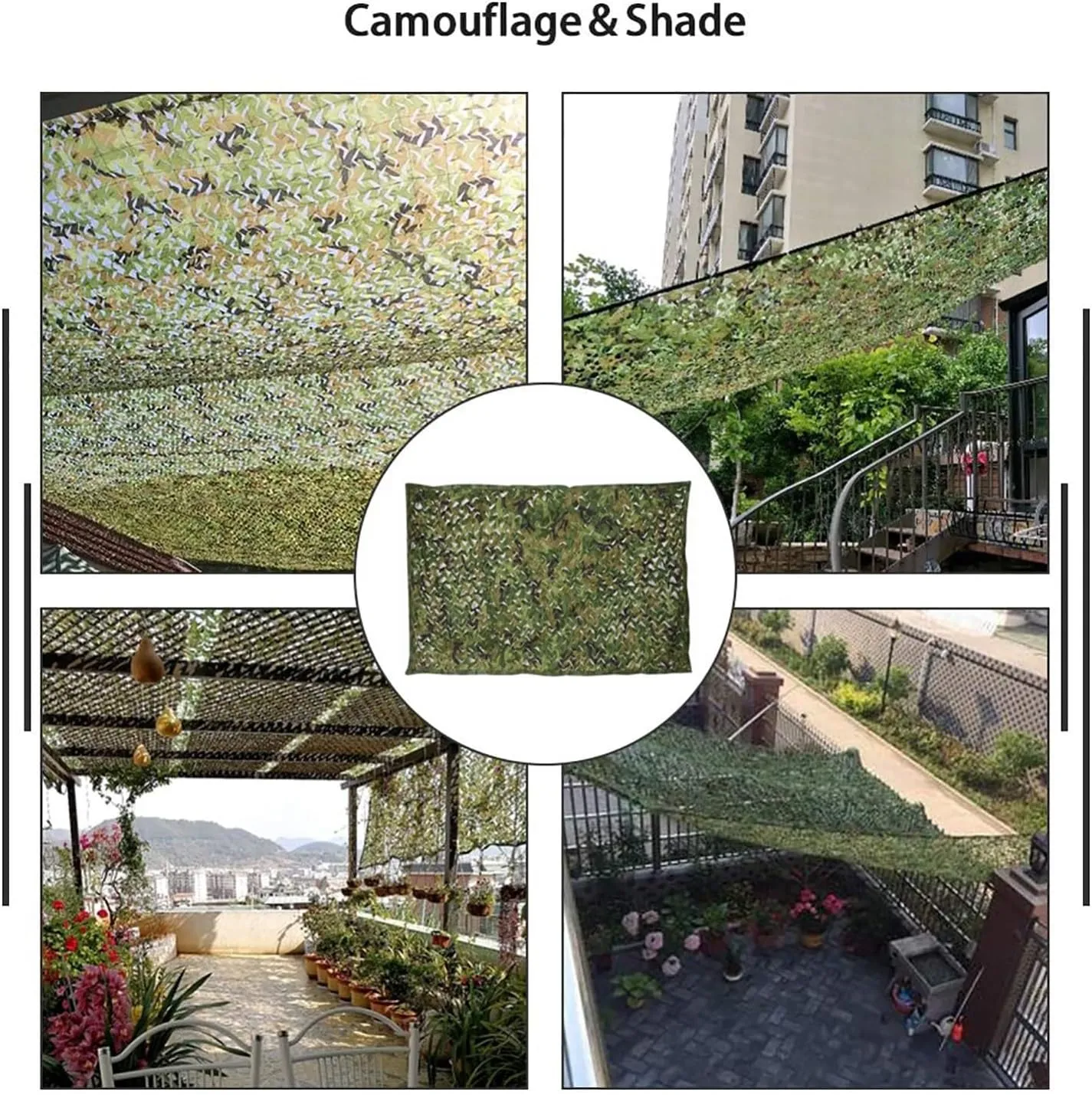 Camo Netting Camouflage Netting, camo tarp Camp Netting ; Lightweight Camo Net for Decorations, Hunting, Camping, Shooting, Car Cover, Sunshade