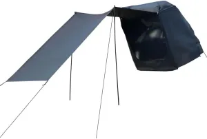 Camper Shade Awning Canopy with Complete Kits for DeSoto Adventurer/Custom/Deluxe/Diplomat/Firedome, Waterproof UV Protection, Easy Set Up, Ultra-Durable Camping Tent,2 Style 2-A Black
